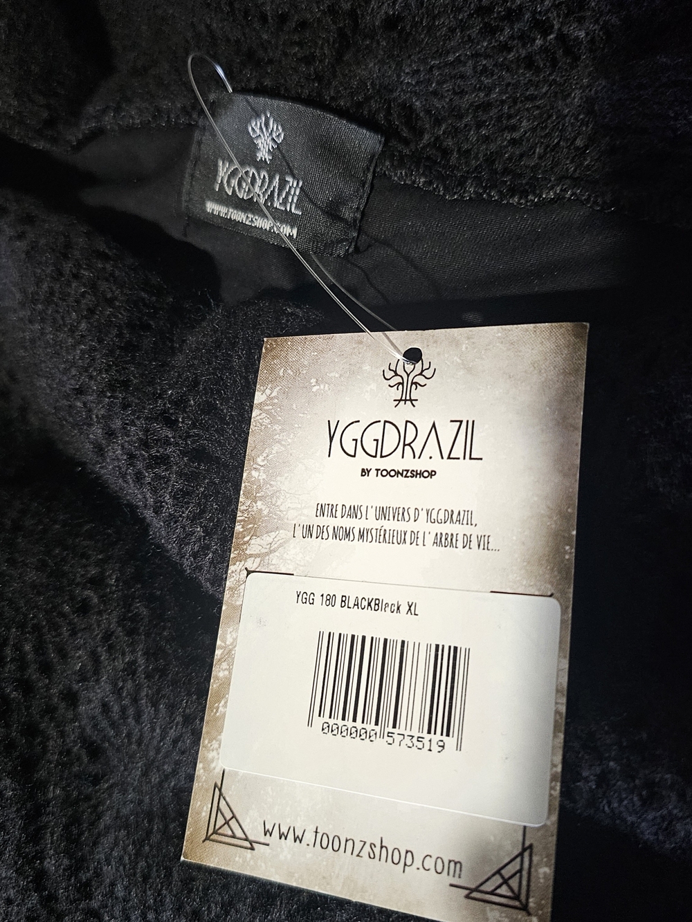 Crochet Off-The-Shoulder Black Long Sleeve Sweater Top XL toonzshop Yggdrazil - Picture 4 of 6